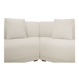 Moe's Fraser 2 Piece Modular Sofa Off White