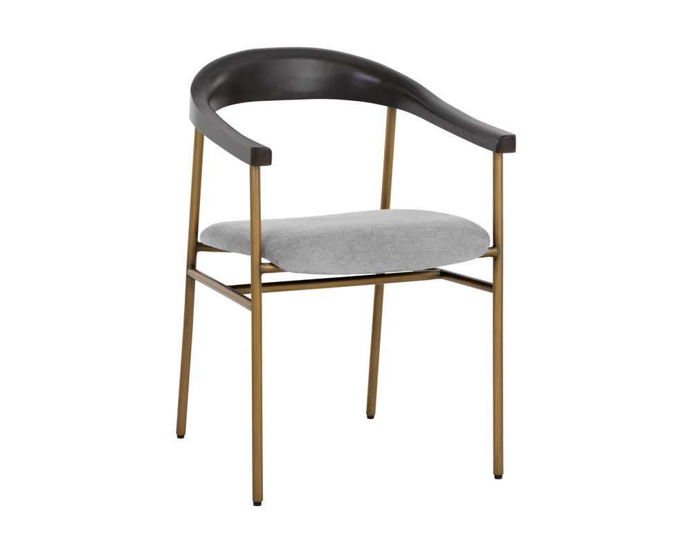GIORGIO DINING ARMCHAIR - POLO CLUB STONE