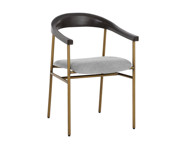 GIORGIO DINING ARMCHAIR - POLO CLUB STONE