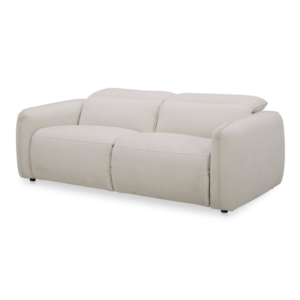 Eli Power Recliner Sofa in Warm White