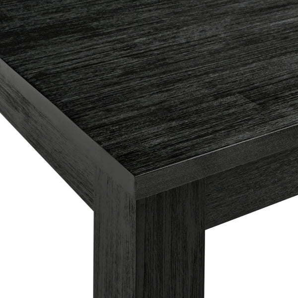 Bedford KD 75" Rect. Dining Table Square Legs, Brushed Black 