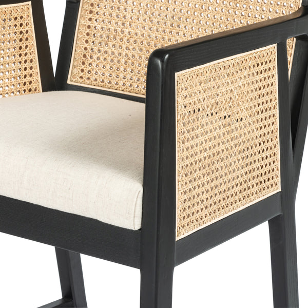Antonia Cane Stool-Savile Flax-Bar