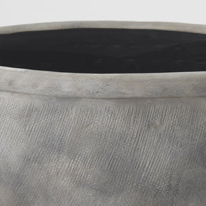 Zuma 27.2L x 18.1W x 24.4H Light Gray Ceramic Floor Vase