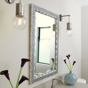 Evelyn Mother of Pearl Rectangle Wall Mirror