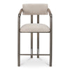 Cassidy Counter Stool Brown with Leather Armrests