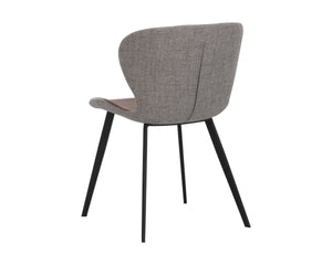 ARABELLA DINING CHAIR - BRAVO COGNAC / NOVEMBER GREY