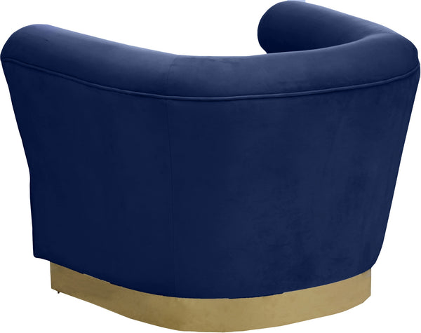 Clarence Chair In Navy Velvet