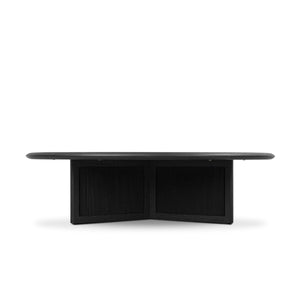 Rosenell Round Coffee Table - Black Oak Veneer