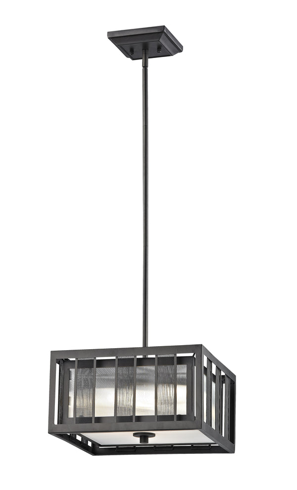 Meridional 3 Light Pendant in Bronze Finish