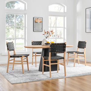 Marco PU Dining Side Chair, Black