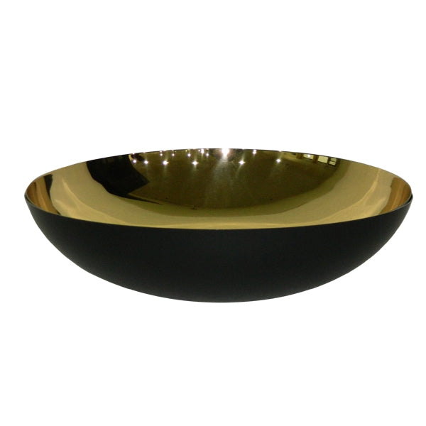 Stainless Steel Dish Gold/Black