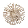 LARGE ROUND WALL SCONCE HANDCRAFTED WITH WHITEWASH EUCALYPTUS WOOD