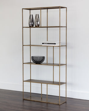 Eiffel Bookcase - Large - Antique Brass
