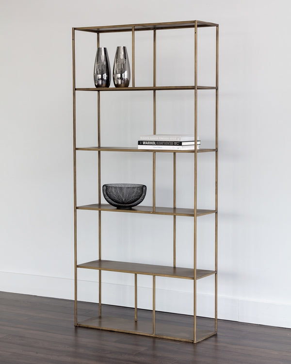 Eiffel Bookcase - Large - Antique Brass