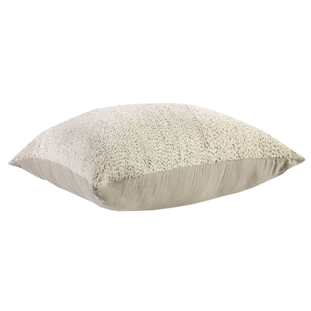 Maris Floor Cushion - Ivory/Natural with Chenille Texture