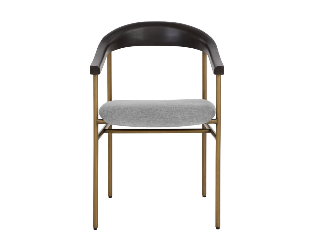 GIORGIO DINING ARMCHAIR - POLO CLUB STONE