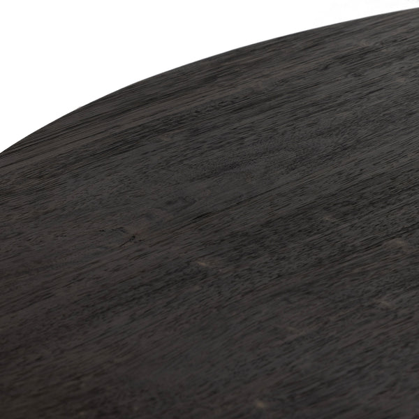 Mesa Large Round Coffee Table In Ebony