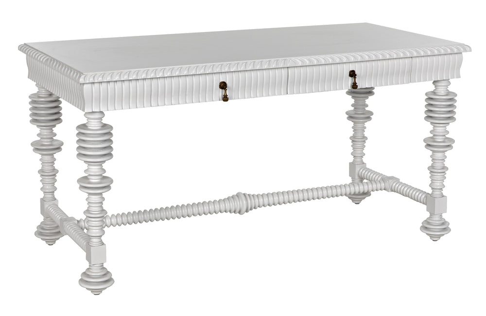 Portuguese Desk, Small, Solid White