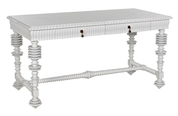 Portuguese Desk, Small, Solid White