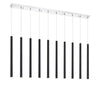 Forest 10 Light Island/Billiard in Chrome Finish