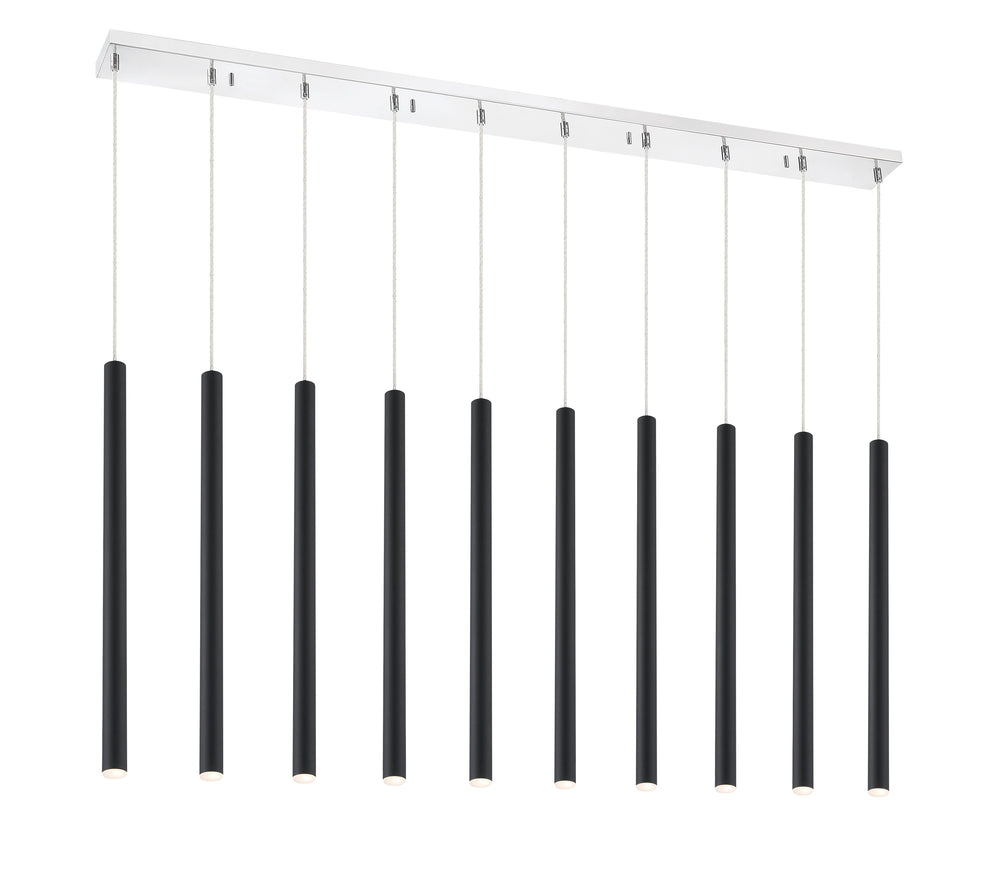 Forest 10 Light Island/Billiard in Chrome Finish