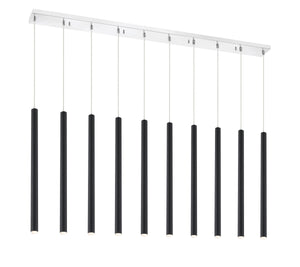 Forest 10 Light Island/Billiard in Chrome Finish