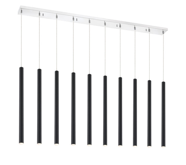 Forest 10 Light Island/Billiard in Chrome Finish