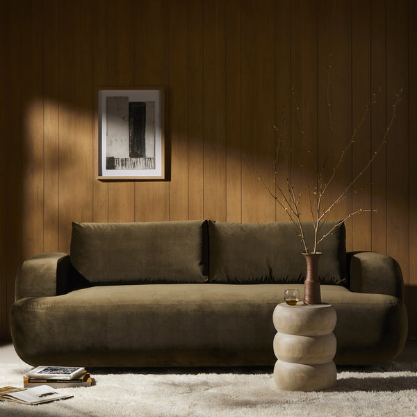 Benito Sofa In 90" In Surrey Olive
