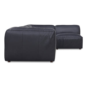 Form Signature Modular Sectional in Vantage Black Leather