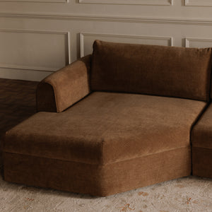 Moe's Madrid Left Sectional Sofa in Taupe