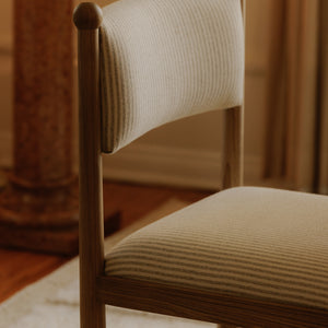Villetta Dining Chair Set - Striped Upholstery