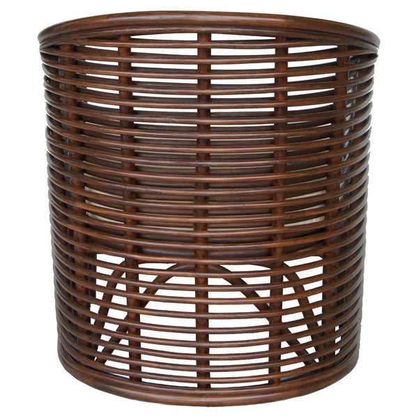Knox Rattan Tub Arm Chair In Earth Tone Brown