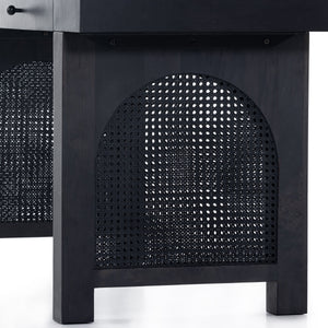 Tilda Desk In Black Wash Mango