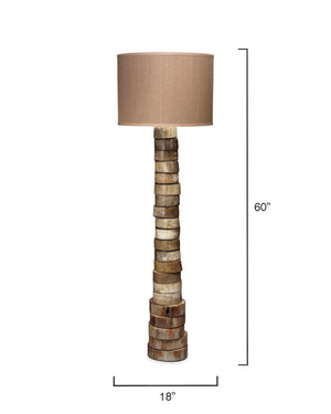 Stacked Horn 1-Light Floor Lamp