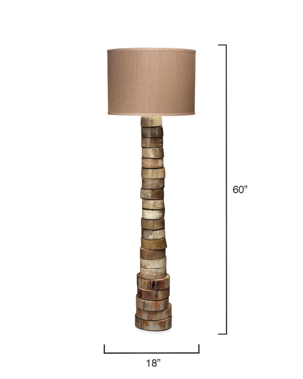 Stacked Horn 1-Light Floor Lamp