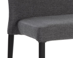 JAMES STACKABLE DINING CHAIR - CITY GREY