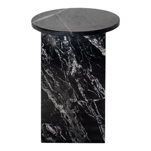 Grace Accent Table in Black Marble