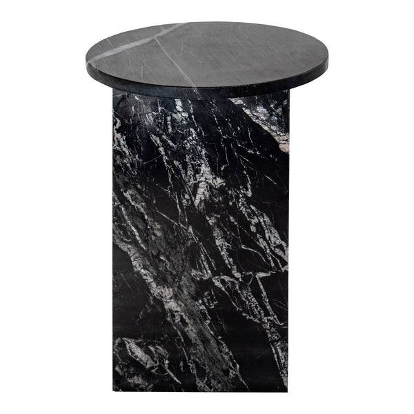 Grace Accent Table in Black Marble