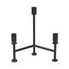 Moe's Cicero Candle Holder Black Iron