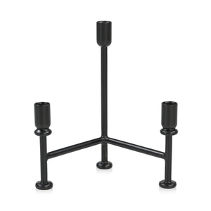 Moe's Cicero Candle Holder Black Iron
