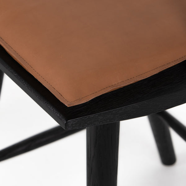 Lewis Windsor Stool W Cushion In Bl In Counter
