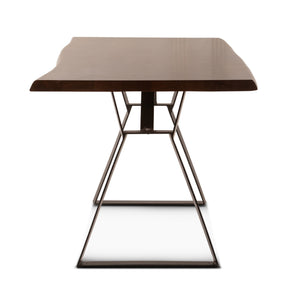 London Loft 68" Acacia Wood Gathering Table, Walnut