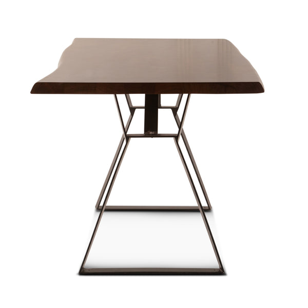 London Loft 68" Acacia Wood Gathering Table, Walnut