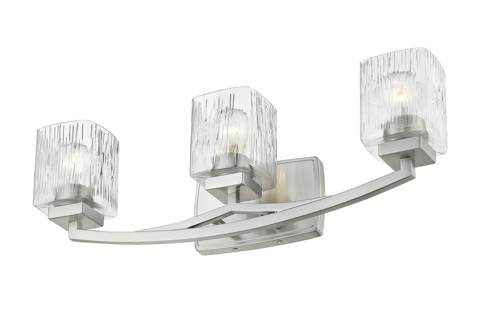 Zaid 3 Light Vanity in Brushed Nickel Finish