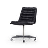 Malibu Desk Chair -Rider Black Leather