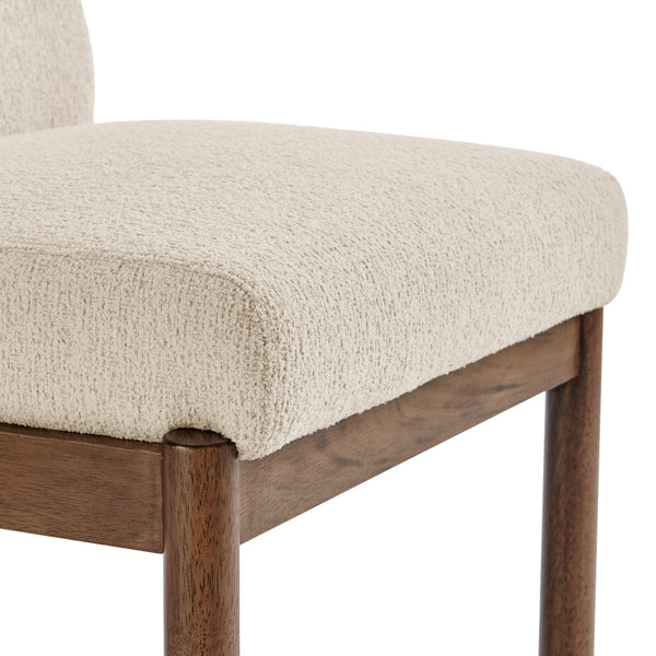 Micah Boucle Dining Side Chair, Palladian Beige