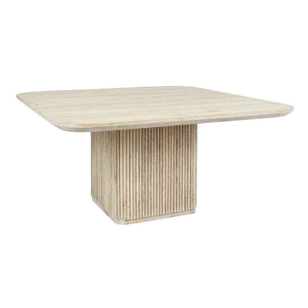 Vander Solid Wood Dining Table - Cream Washed