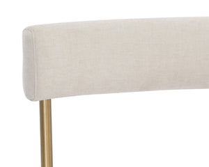 SENECA DINING CHAIR - ANTIQUE BRASS - DANNY IVORY