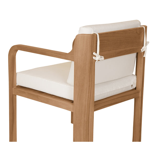 Nellie Outdoor Dining Chair in White Teak
