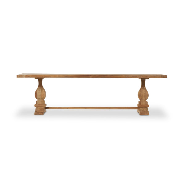 Novell Outdoor Dining Table In 111" In Natural